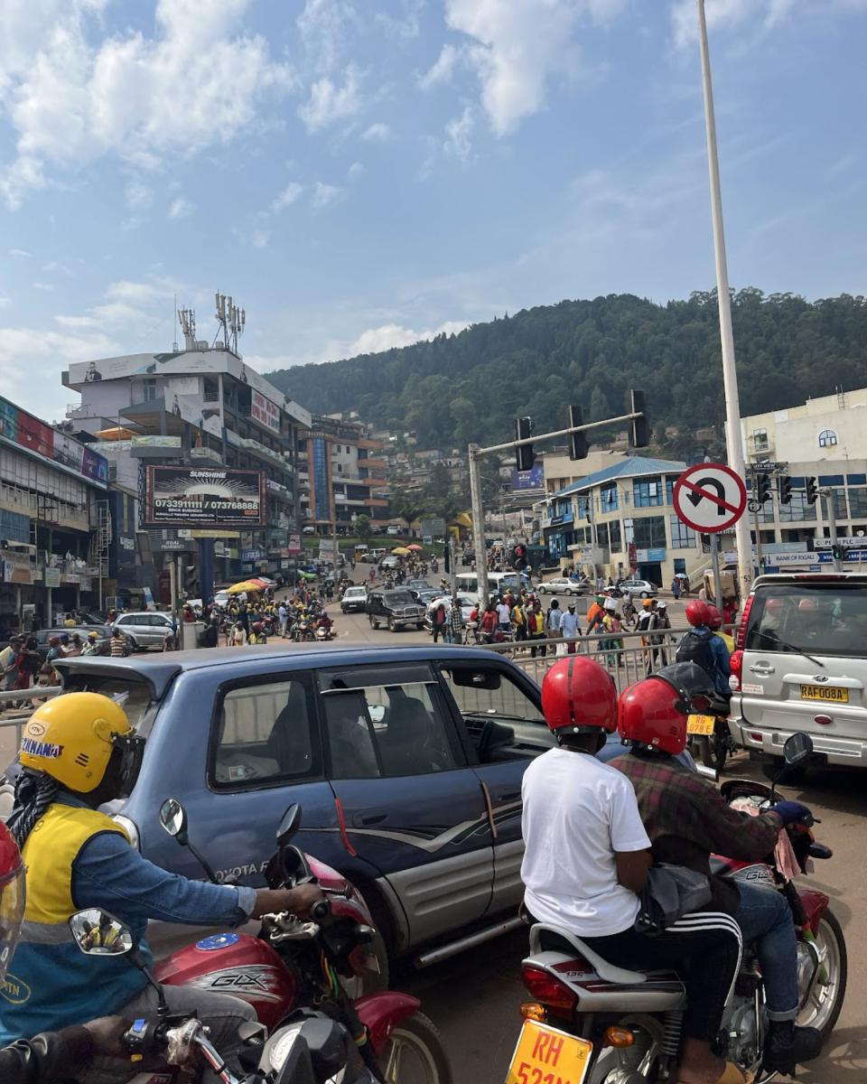 The bustling streets of Kigali during rush hour.
Photo: Chase Lewandowski
 