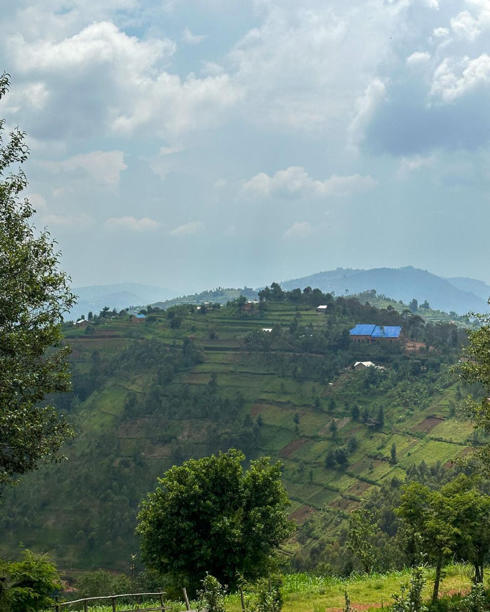 Sloped farmland at Sina Gérard.
Photo Credit: Ashton Boehm 