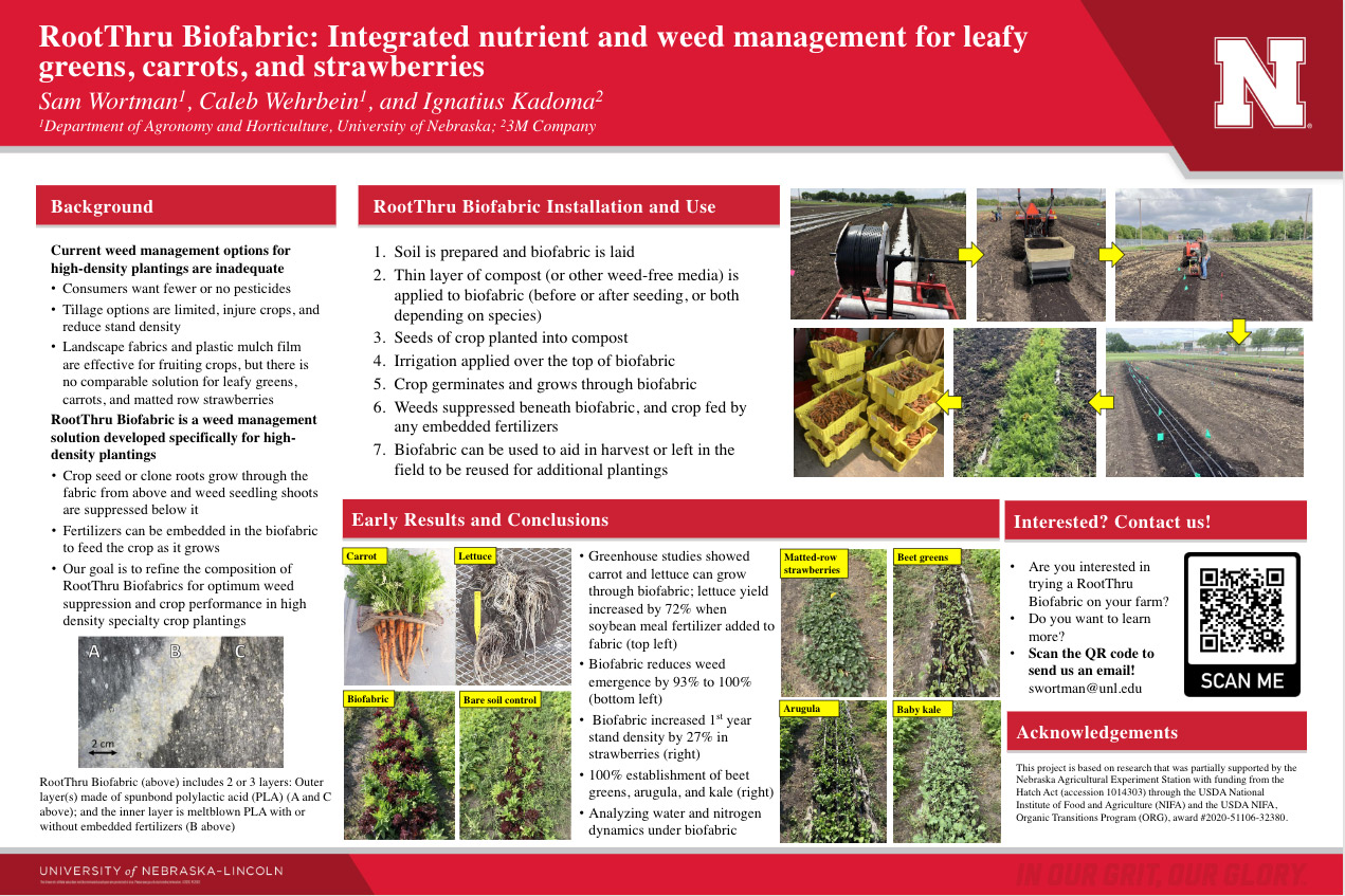 RootThru Biofabric: Integrated nutrient and weed management for leafy greens, carrots, and strawberries