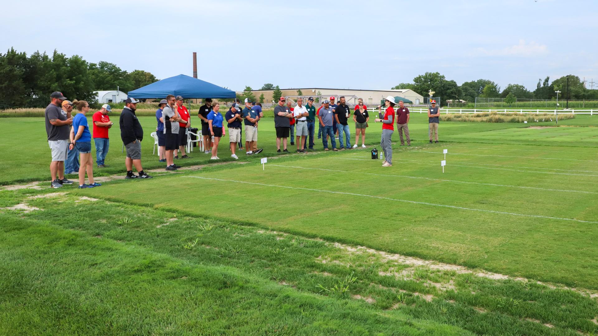 Amanda Folck at Nebraska Turfgrass Field Day  