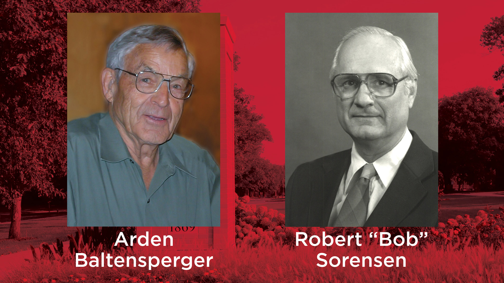 Arden Baltensperger and Robert "Bob" Sorensen receive 2021 Department of Agronomy and Horticulture Alumni Lifetime Achievement Award.