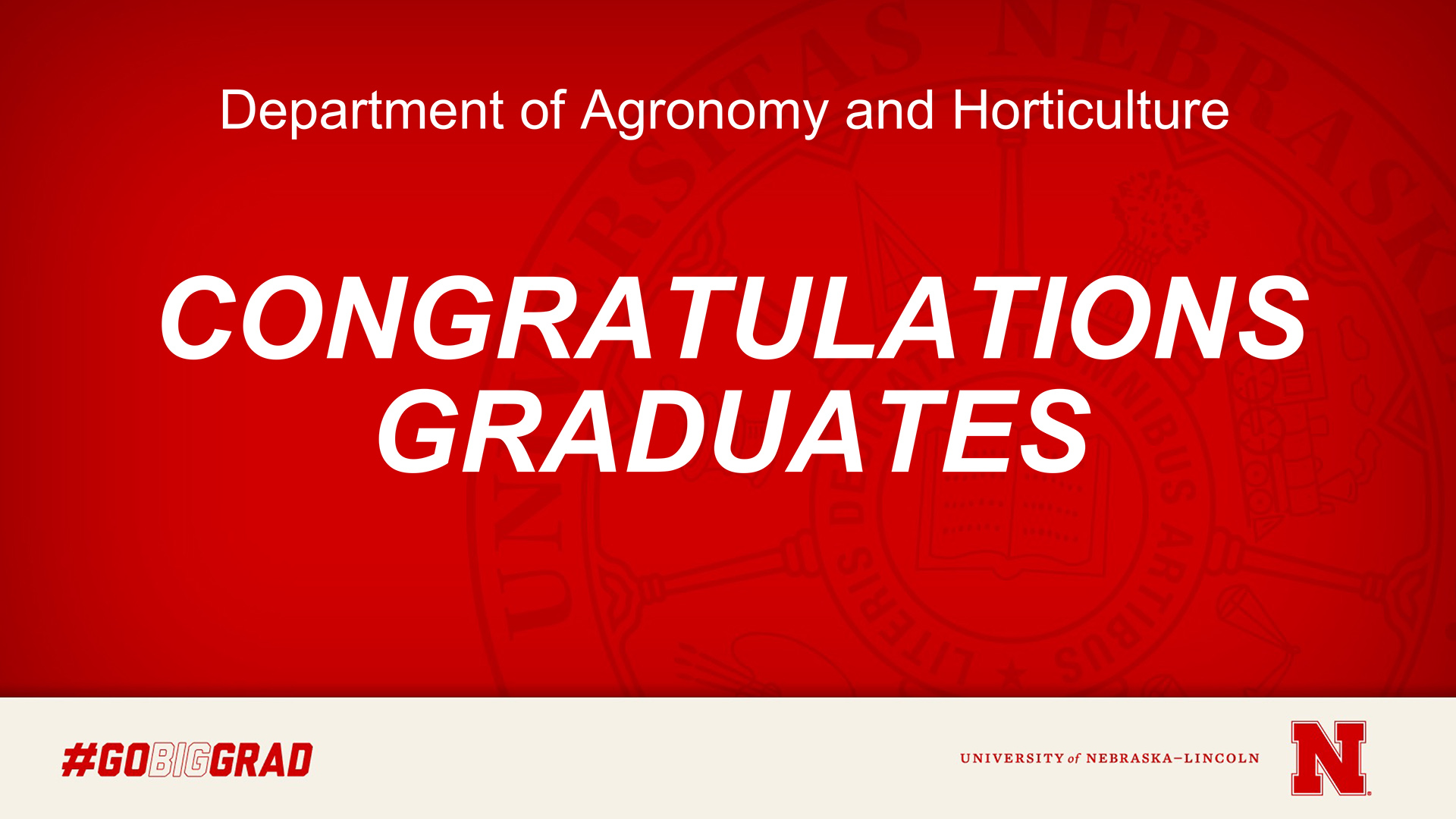Congratulations to our graduates earning degrees in December.