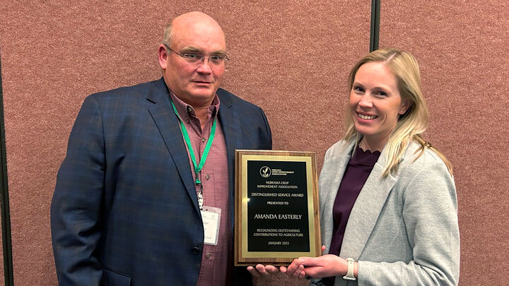 Amanda Easterly honored by Nebraska Crop Improvement Association