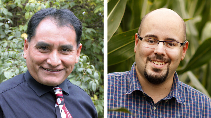 Humberto Blanco (left) and James Schnable