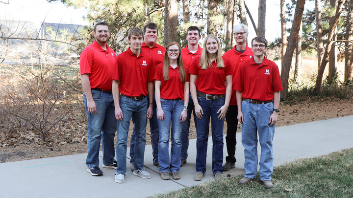 The University of NebraskaâLincoln Crops Judging Team includes Will Stalder, (front row, from left), Maggie Walker, Kailey Zielgler, and Daniel Frey, Garrett Kuss, (back row, from left), Logan Nelson, Zach Nienhueser and Don Lee. 