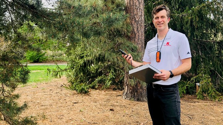 Dan Uden, the interim director of the Center for Resilience in Agricultural Working Landscapes, uses technologies like GPS, remote sensing and geographic information systems in his work at the University of Nebraska–Lincoln.