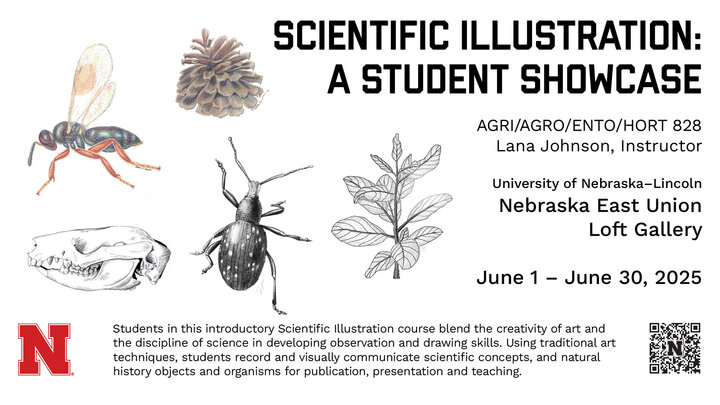 Scientific Illustration: A Student Showcase exhibit at East Campus Union