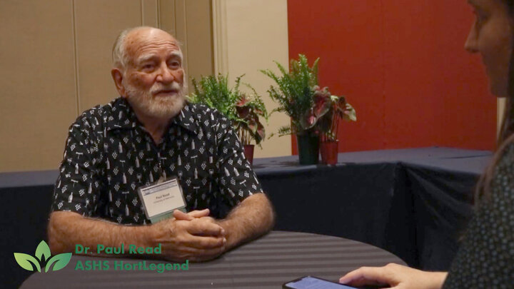 Paul Read was interviewed about his life in horticulture at the 2022 ASHS annual meeting and highlighted in the April 15 issue of the society's e-news.