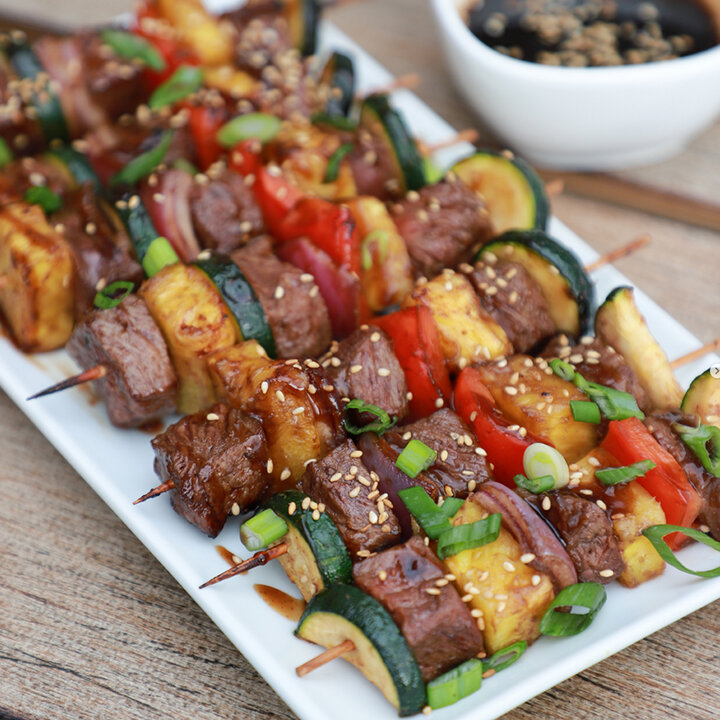 Fire up your holiday menu with these Teriyaki Beef Kabobs from the UNL Loeffel Meat Shoppe! Great on the grill or made in your air fryer!