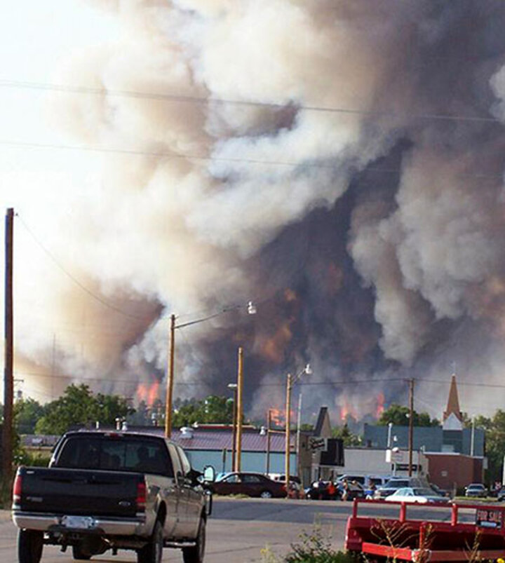 View of 2006 Wildfire near Valentine, Neb. Photo by Nebraska Forest Service.