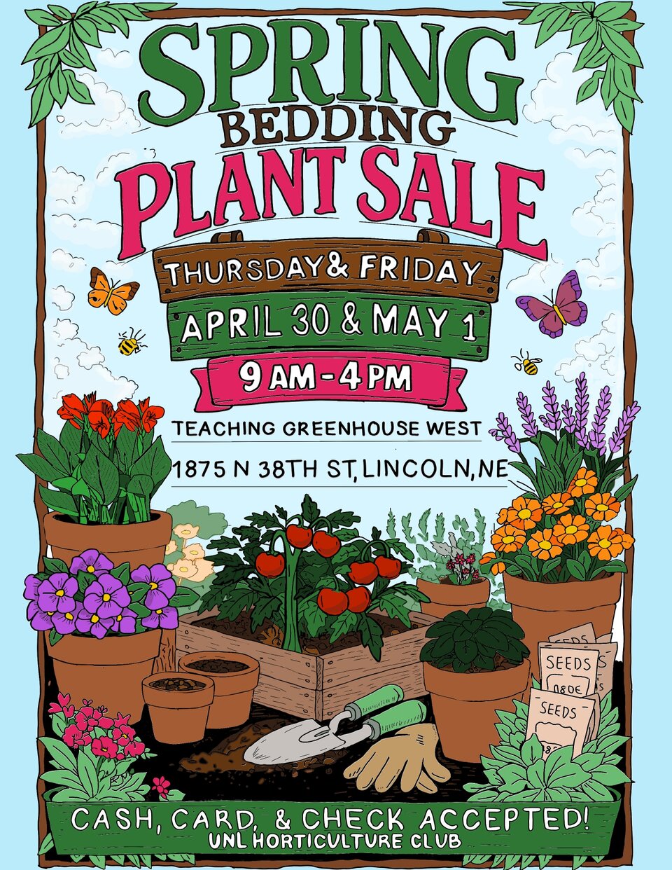 poster of bedding plants and vegetables