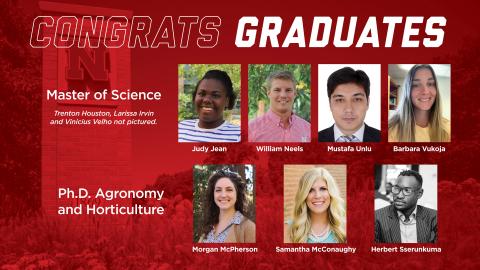 August 2022 Department of Agronomy and Horticulture graduates.