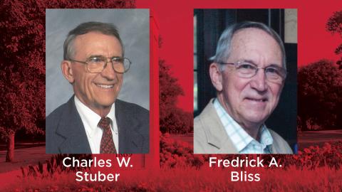 Charles William Stuber and Fredrick A. Bliss received the Department of Agronomy and Horticulture 2022 Alumni Lifetime Achievement Award.