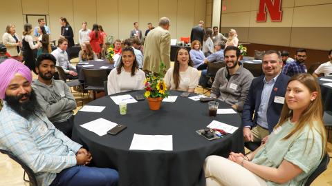 Students, faculty, staff, emeriti, alumni, industry leaders and guests attend the Agronomy and Horticulture Spring Banquet on April 15 in the Nebraska East Union.