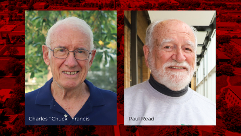 The University of Nebraska–Lincoln honored 850 faculty and staff for their years of service to the university Sept. 28 including Department of Agronomy and Horticulture’s Professor Emeritus Charles “Chuck” Francis for 45 years and Professor Paul Read for 35.